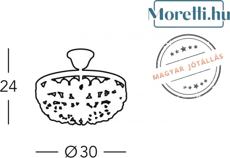 Mennyezeti Lámpa Króm VALERIE AUSTROLUX 960-13K-5