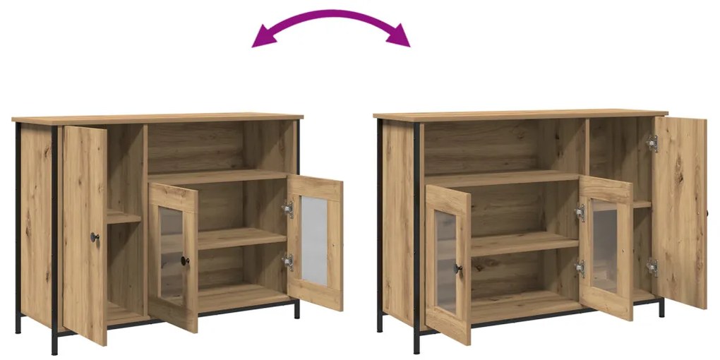 Széf kézműves tölgy 100 x 35 x 75 cm Faanyag