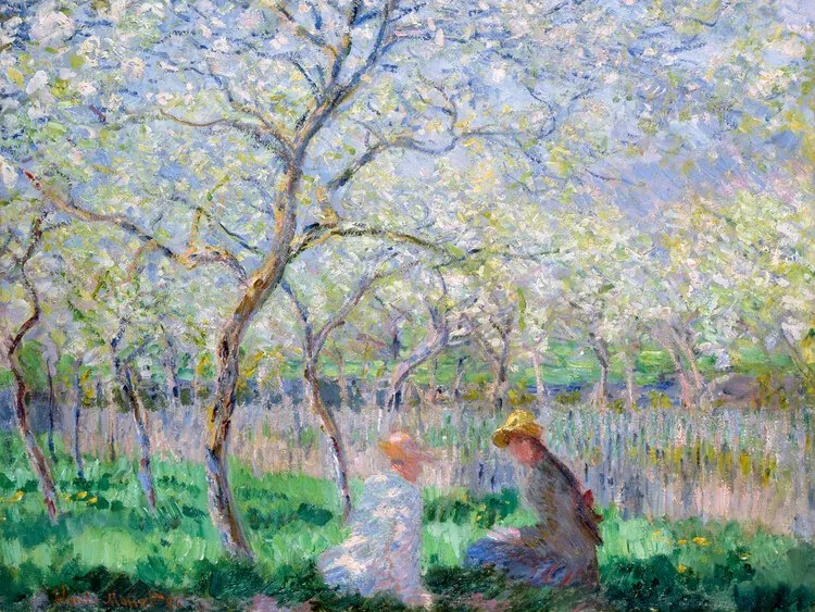 Reprodukció Springtime (1886), Claude Monet