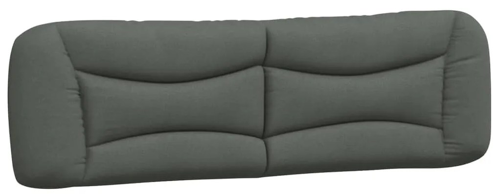 sötétszürke szövet fejtámla párna Hvar 180 cm