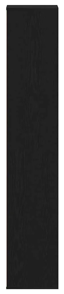 fekete tölgy szerelt fa cipősszekrény 54 x 34 x 183 cm