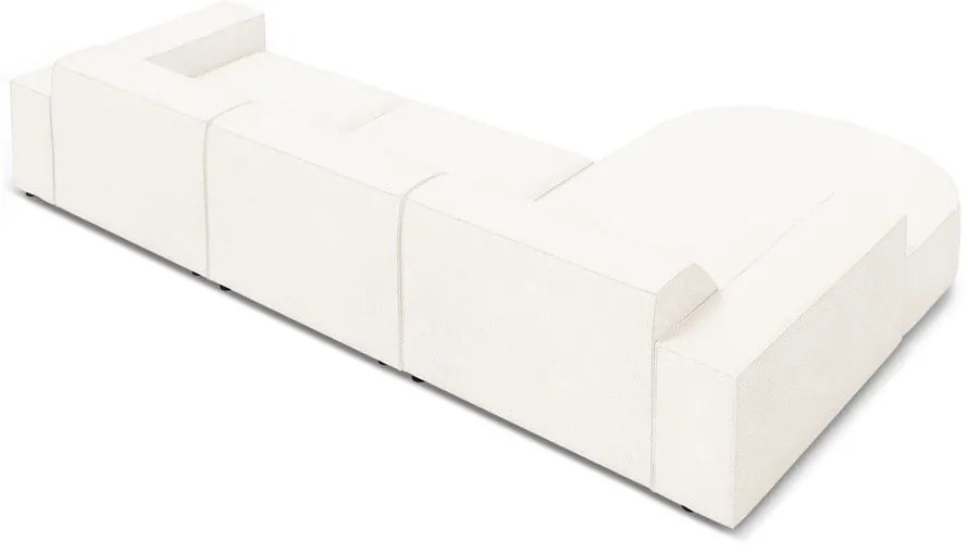 Bézs buklé szövet sarokkanapé (bal oldali) Jodie – Micadoni Home