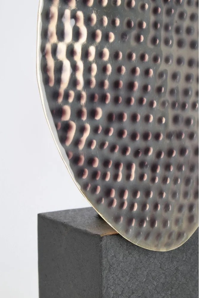 Antracitszürke fém asztali lámpa fém búrával (magasság 46 cm) Neev – Bizzotto