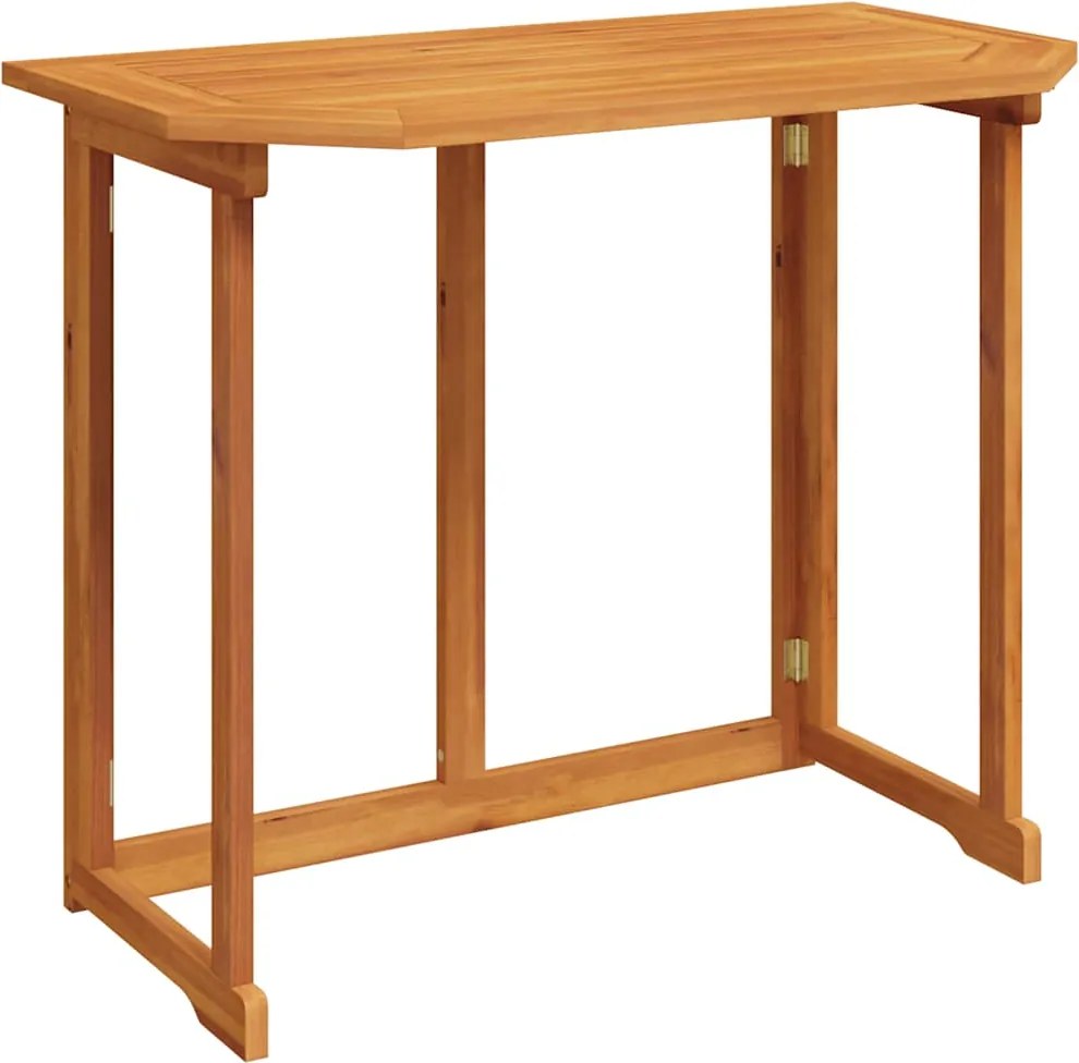 vidaXL tömör akácfa bisztró asztal 90 x 50 x 75 cm