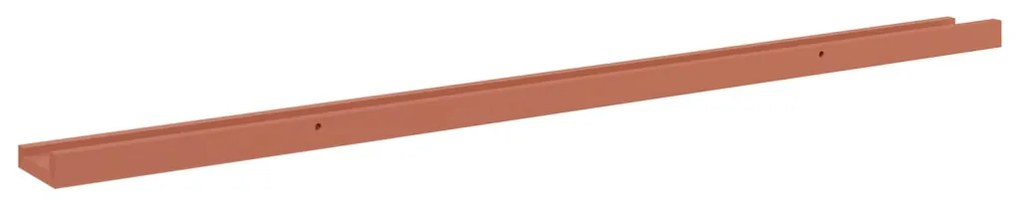 Falpolc polcokkal tárolóval 2 pcs Piros 115 x 9 x 3 cm Faanyag