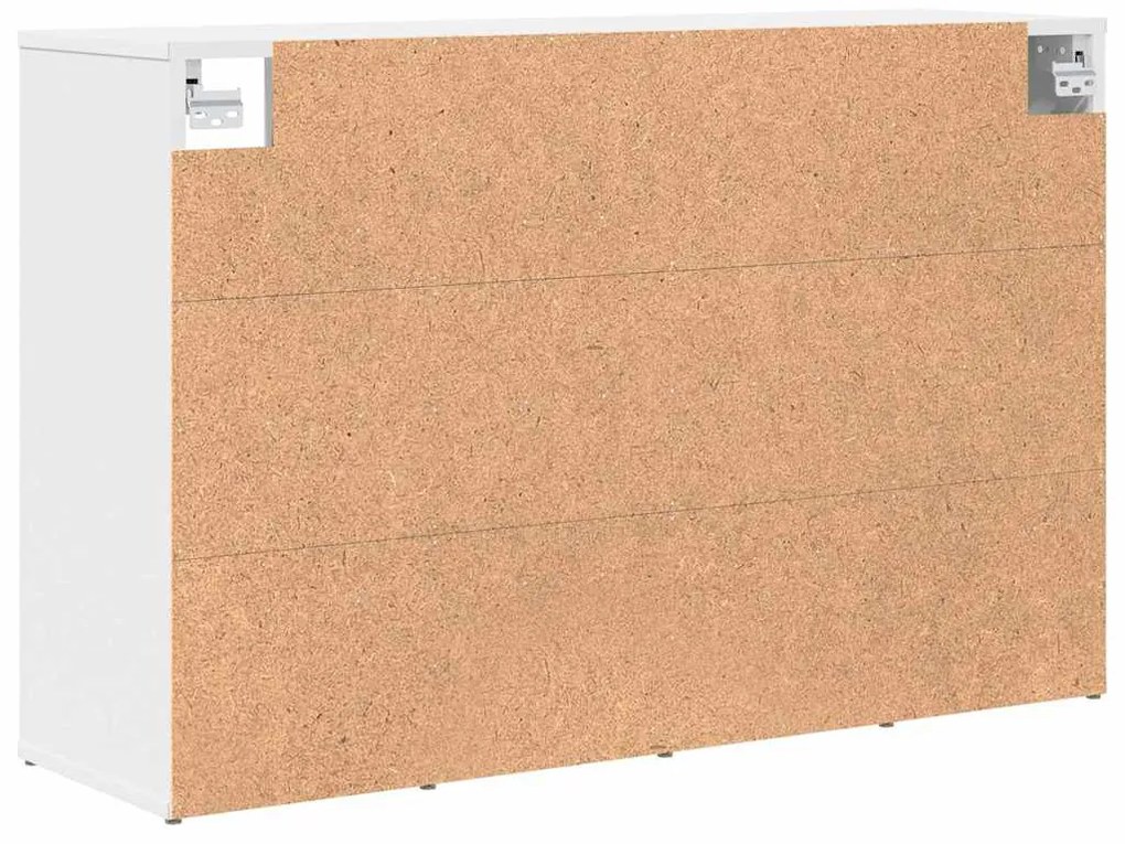Cipősszekrény polcokkal Fehér 103 x 30 x 67 cm Faanyag