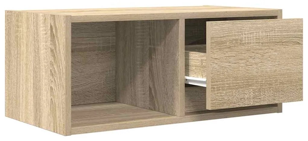 2 db sonoma tölgy színű szerelt fa TV-szekrény 60x31x25,5 cm