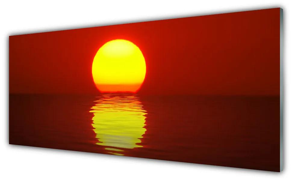 Modern üvegkép Sunset Landscape 100x50 cm