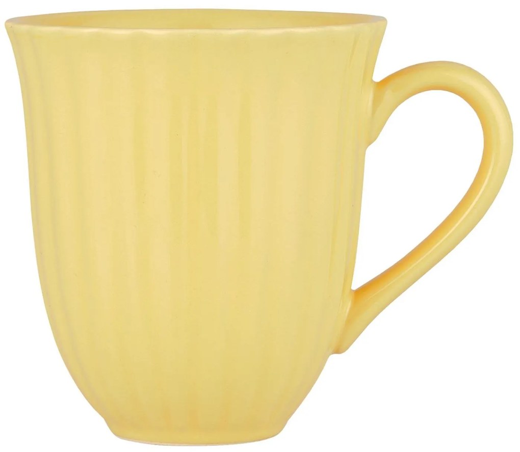 IB Laursen Sárga kerámia bögre barázdákkal MYNTE LEMONADE