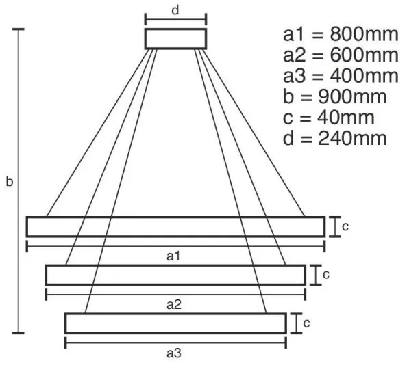 LED állítható fényerőjű lámpa kábelre LED/125W/230V 3000-6500K + DO