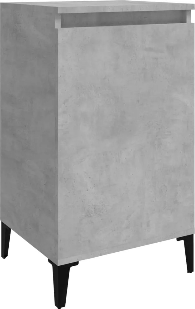vidaXL betonszürke szerelt fa éjjeliszekrény 40x35x70 cm