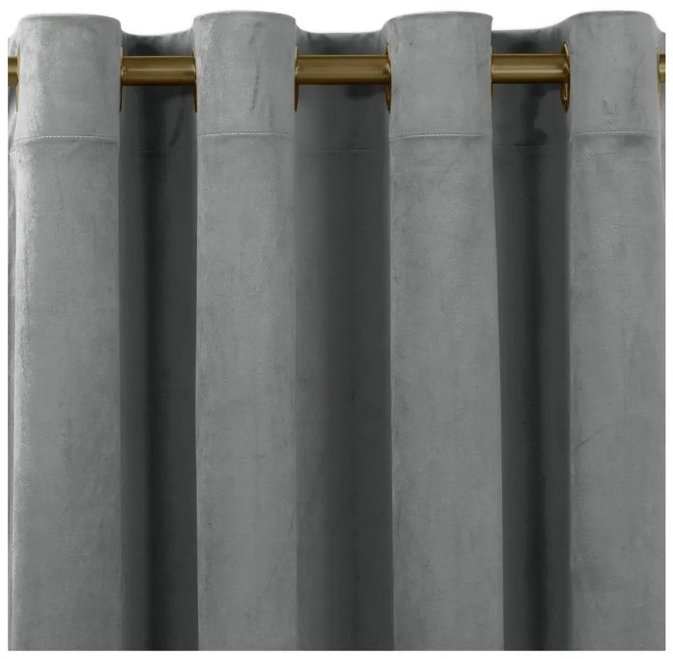 Antracitszürke függöny 200x270 cm Vila – Homede