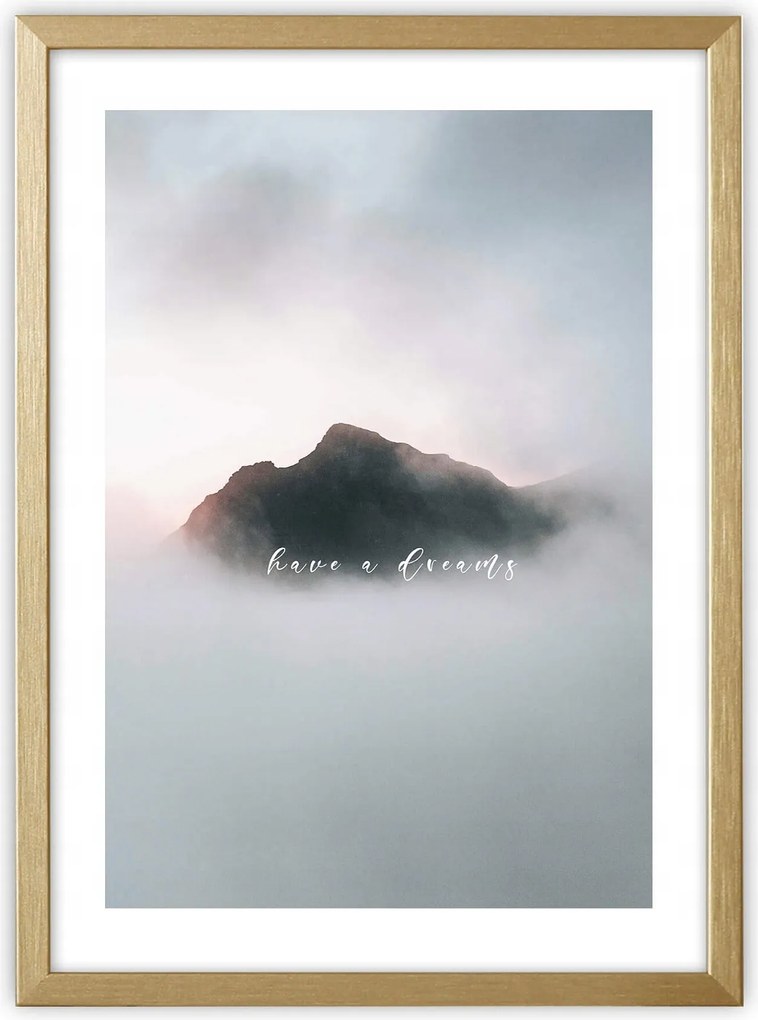 Képkeret 30x40 cm arany Fa képkeret