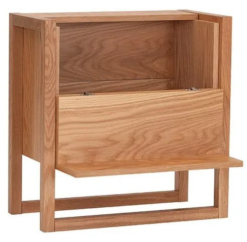 NewEst tölgyfa natúr színű bortartó szekrény 59x60 cm - Woodman