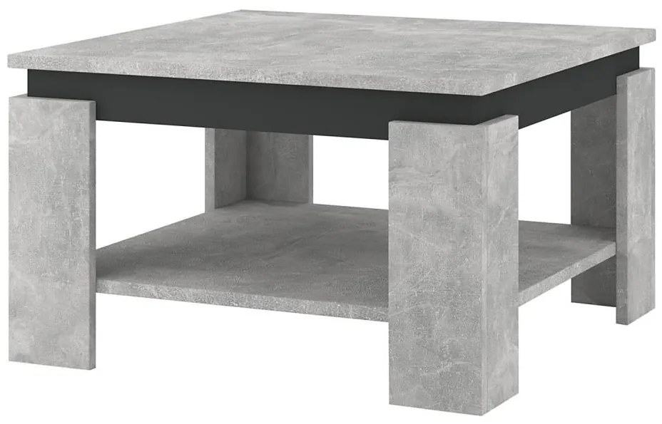 OLAF dohányzóasztal szürke beton/antracit