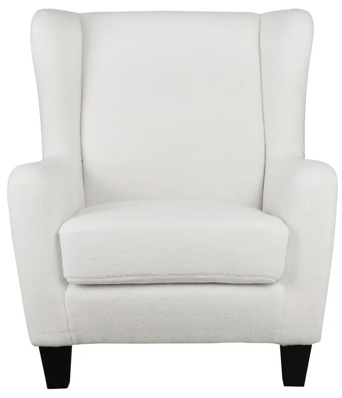 Fehér bársony füles fotel Zhili - Støraa