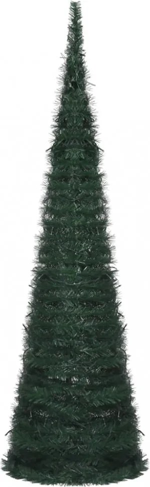 Zöld összecsukható led-es zsinórkarácsonyfa 150 cm