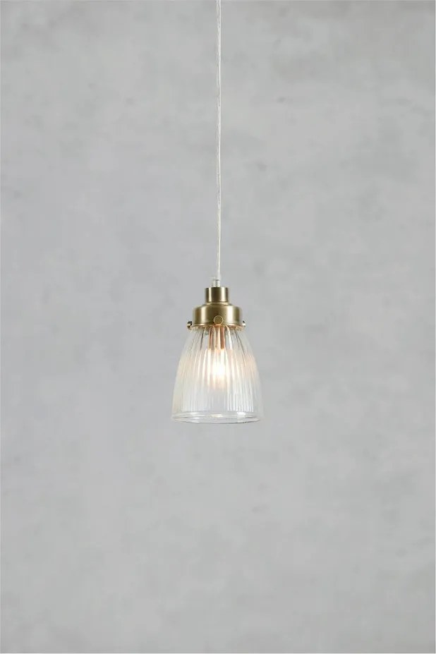 Sárgaréz színű függőlámpa üveg búrával ø 11 cm Bellis – Markslöjd