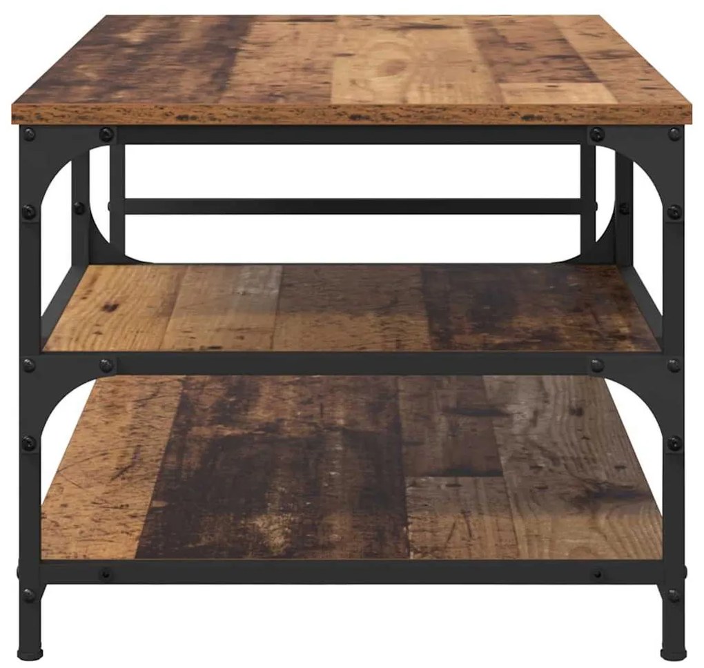 vidaXL Dohányzóasztal Öreg fa 90 x 49 x 40 cm Faanyag