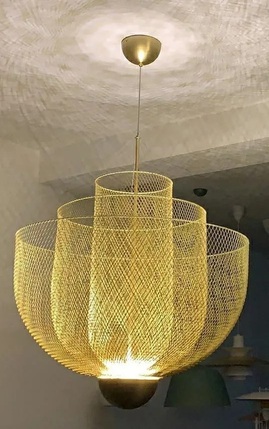 KING HOME MD8167-L ILLUSION Glamour Függesztett Lámpa Arany LED IP20