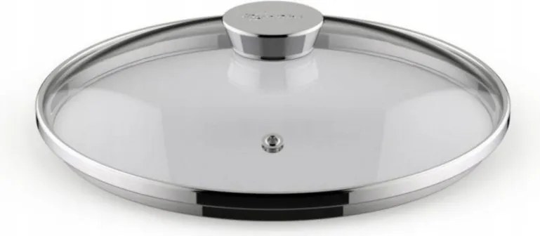 Üvegfedő Lagostina Salvaspazio edényekhez 28 cm Lapos Acél