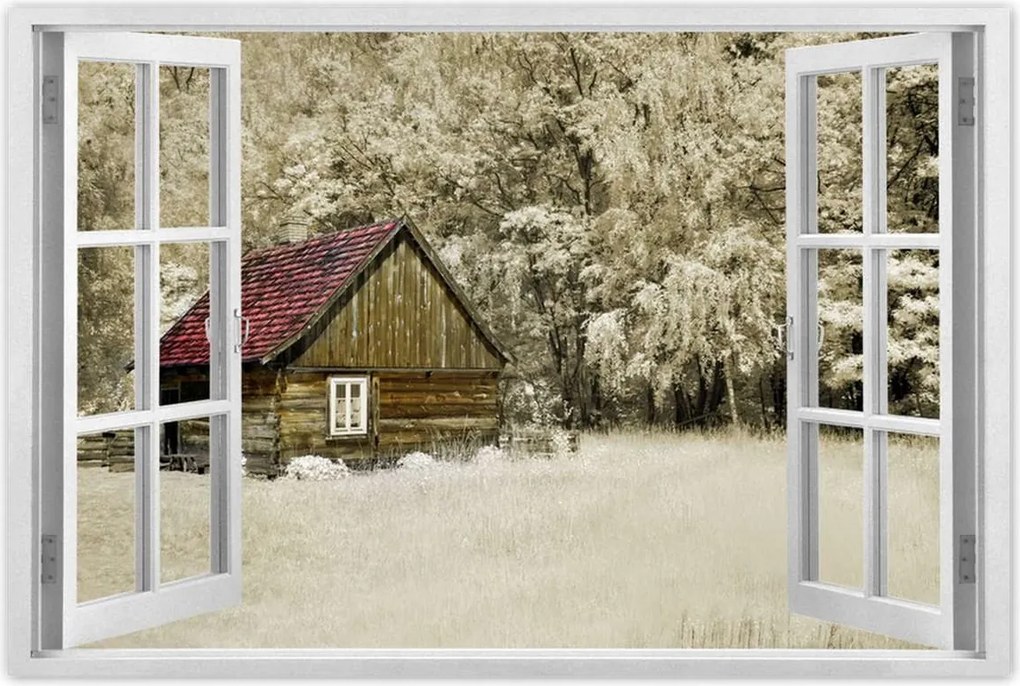 Poszterek 90x60 Rönkház Bale