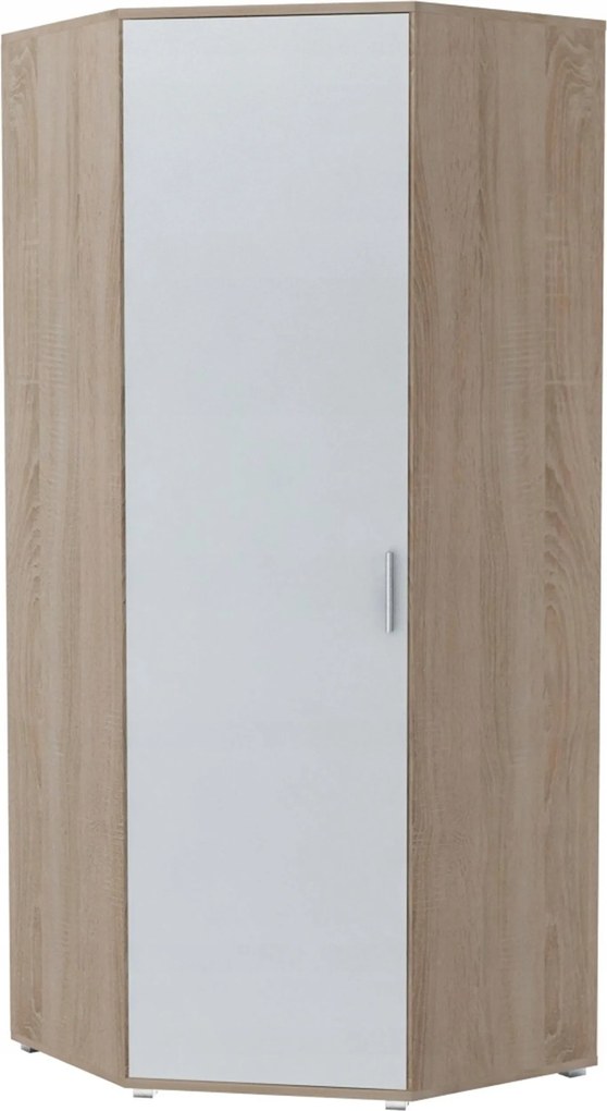 Bodo 1D sarokszekrény 80x80 Fehér-sonoma Ufc