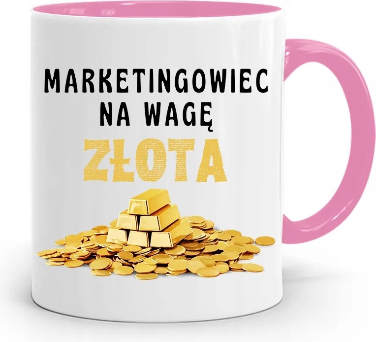 Marketingeseknek Marketing Bögre Rózsaszín Ajándék fényképes nyomtatással