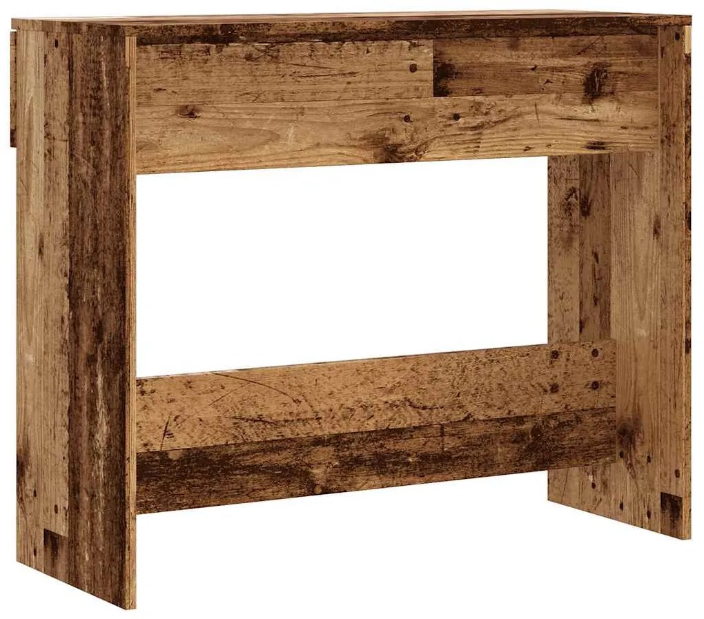 konzolasztal Régi fa 90x36x75 cm Gépelt fa