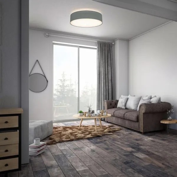 Mennyezeti lámpa 2xE27/40W/230V, átmérő 38 cm, szürke