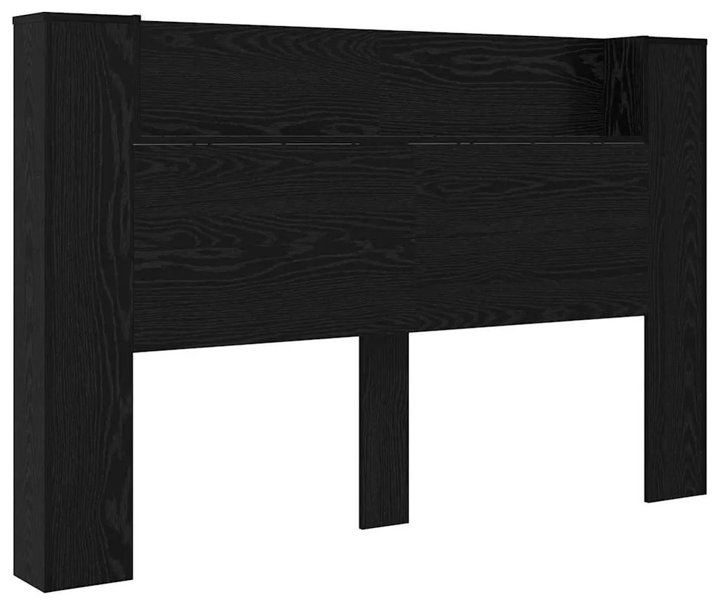 Fejtámla polcokkal Fekete tölgy 160 x 17 x 104,5 cm Faanyag
