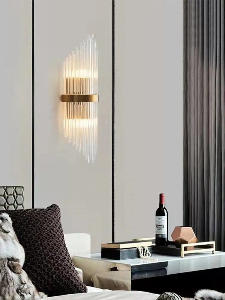 KING HOME MSE010100349 FLORENS L Kristály Fali Lámpa Arany E14 IP20