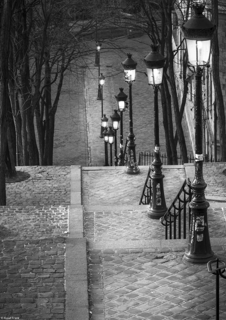 Poszter 21x29,7cm Csendes este a Montmartre-on, Assaf Frank