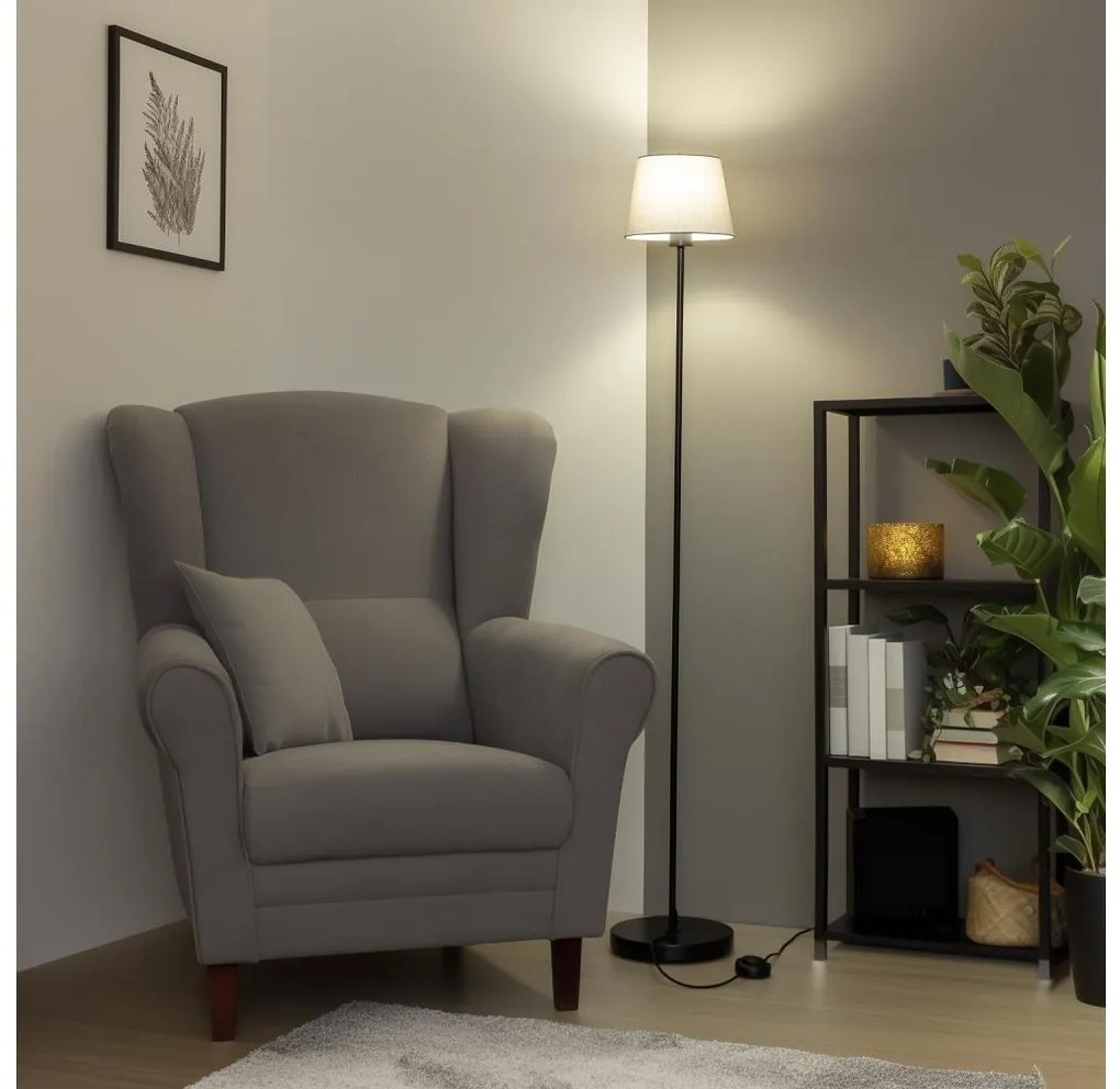 Brilagi - LED állólámpa CERIA 1xE27/40W/230V átm. 20,5 cm szürke/fekete