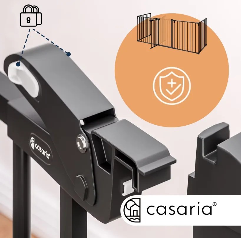 Casaria® Kandallórács 306x76,5 cm