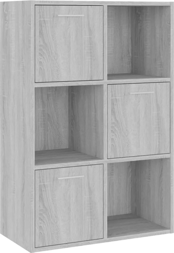 vidaXL szürke sonoma színű tárolószekrény 60 x 29,5 x 90 cm