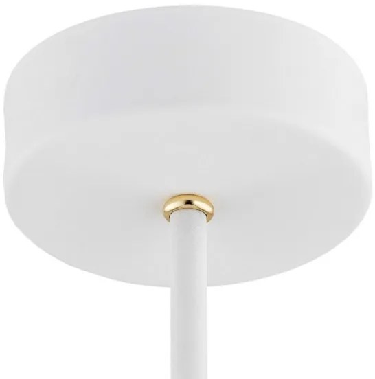 Argon 2117 - Csillár rúdon CHARLOTTE 5xE27/15W/230V fehér/arany