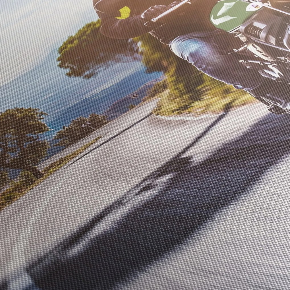 Kép - Motoros (órával) (90x30 cm)