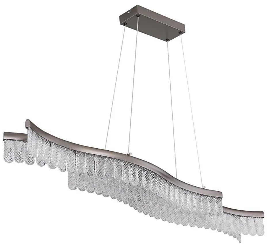 Globo 67348H - LED Csillár zsinóron JULIET LED/35W/230V 3200K matt króm