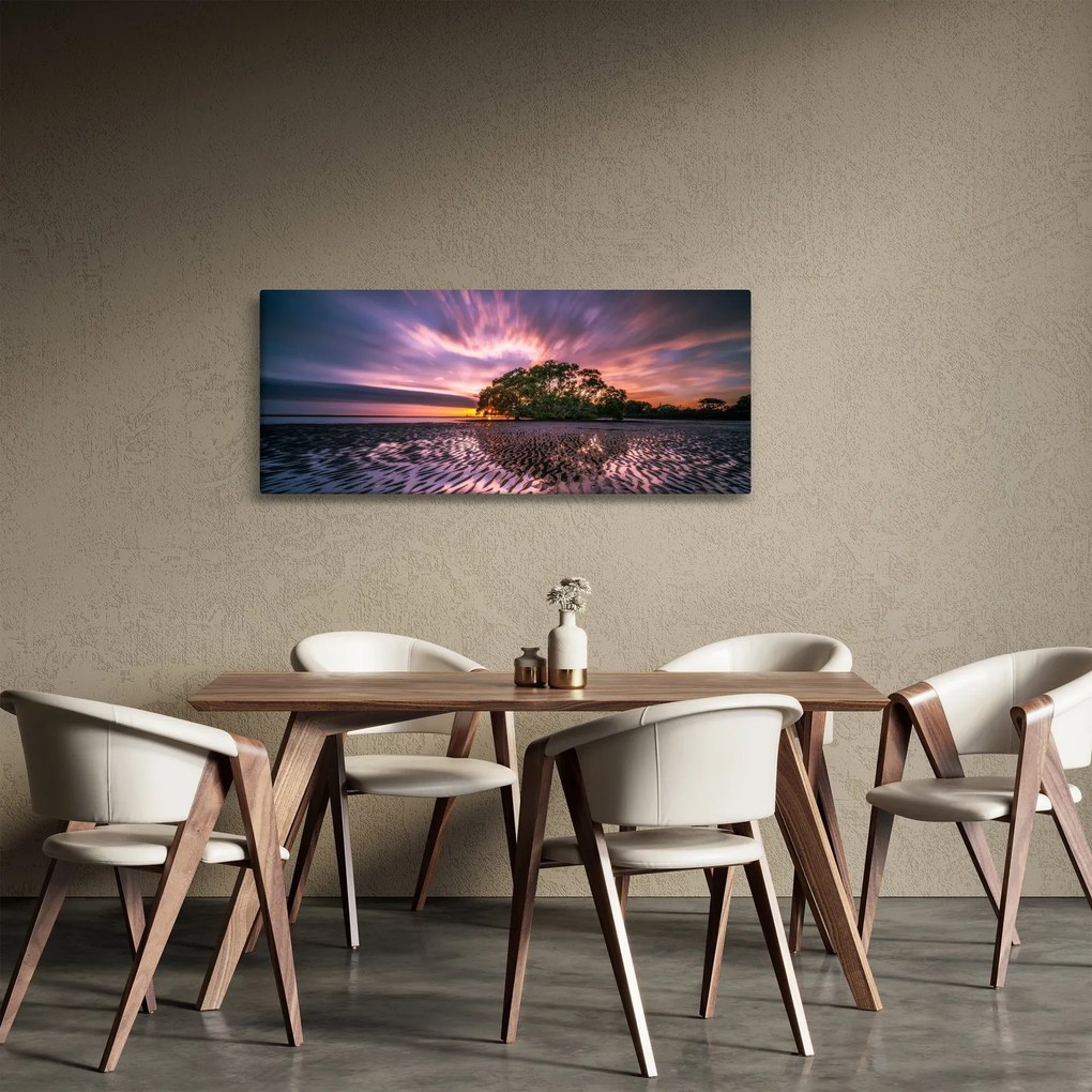 Egy fa a tengerparton képe (120x50 cm)