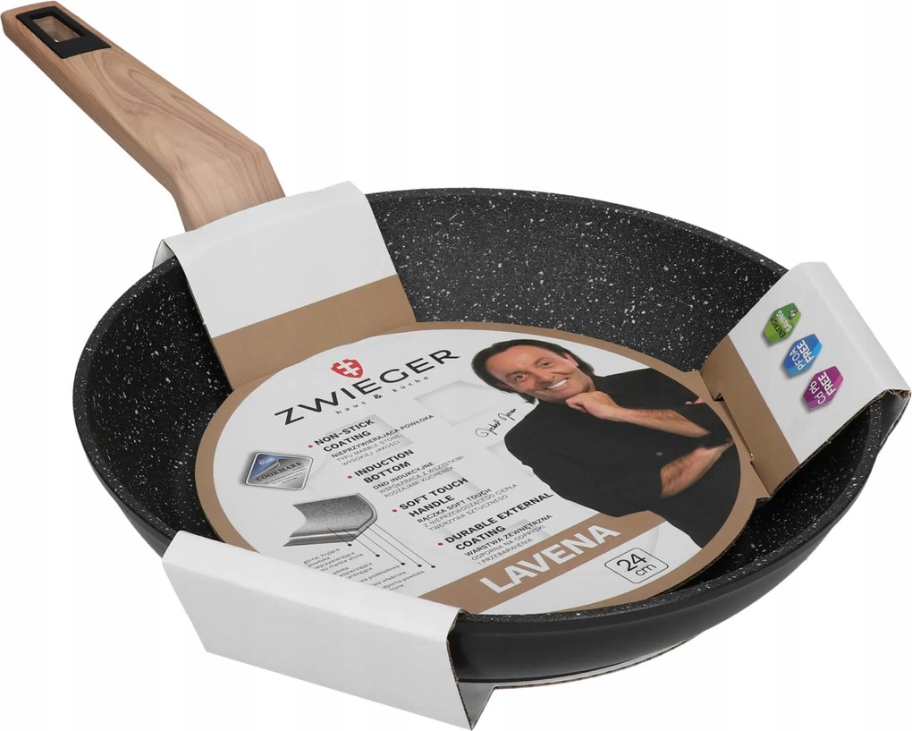 Lavena hagyományos Zwieger serpenyő 24 cm non-stick (tapadásmentes)