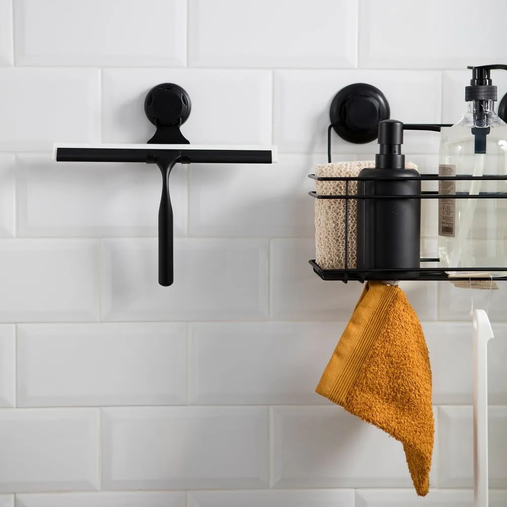 Bestlock Black Double Hook Squeegee fekete vízlehúzó öntapadós tartóval - Compactor
