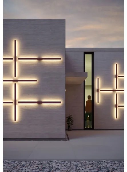 Redo 90622 -LED Kültéri fali lámpa REFLEXA LED/20W/230V 3000K IP54 barna