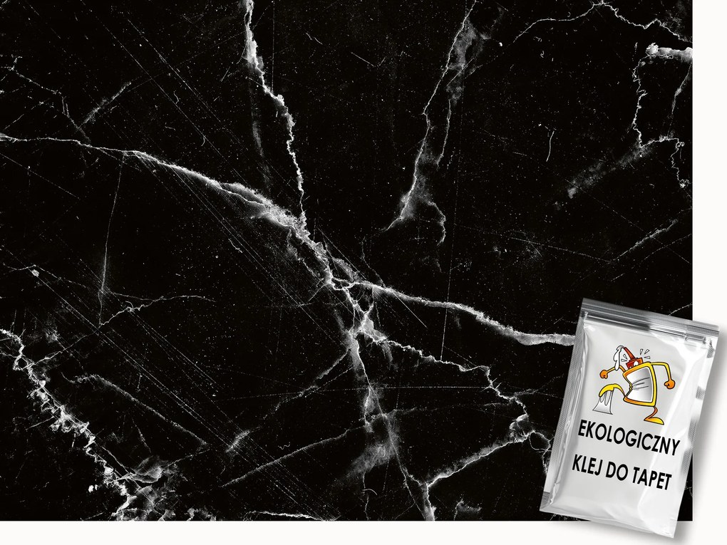 Fotótapéta Flizelina Kő Ásvány Fekete Márvány Szerkezet 350x250 ragasztó