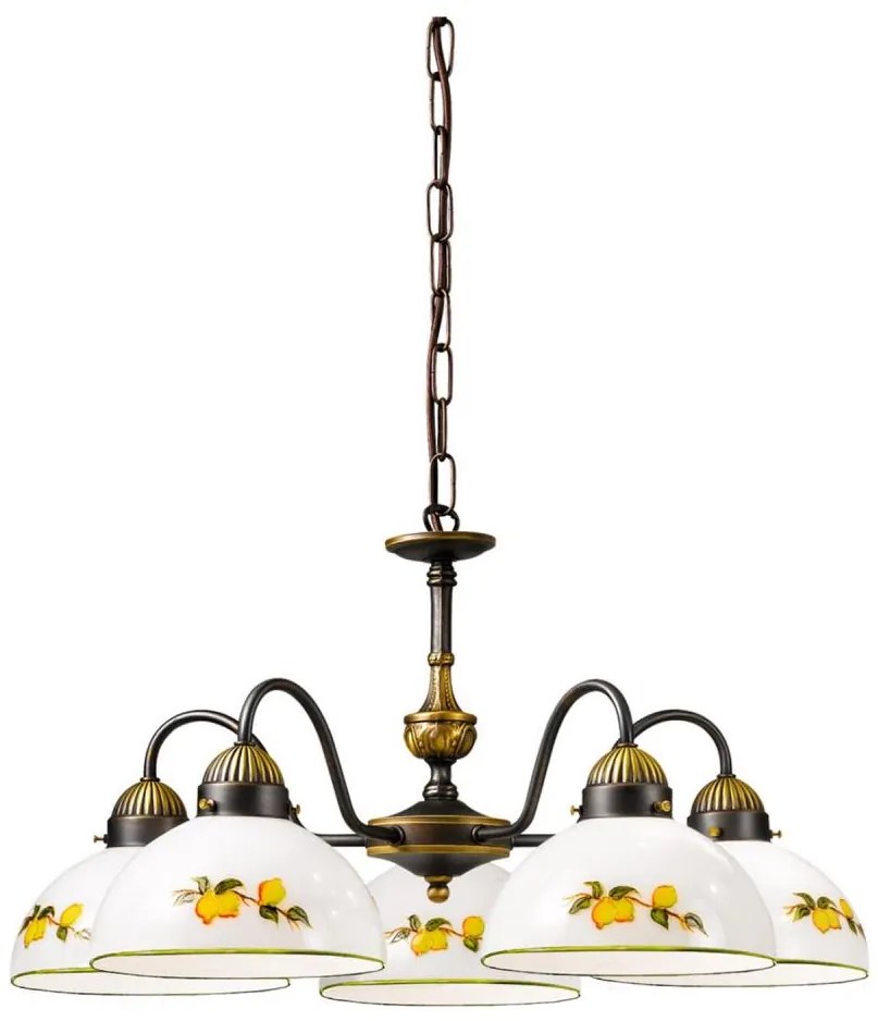 Kolarz 731.85.126 - Csillár láncon NONNA 5xE27/75W/230V citromok