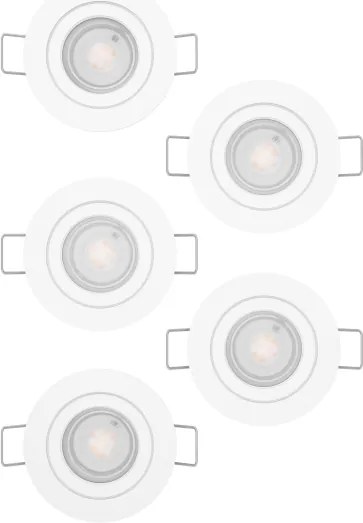 Eglo 902263 - 5 darabos LED beépíthető mennyezeti spotlámpa BARRANCO LED/4,8W/230V fehér