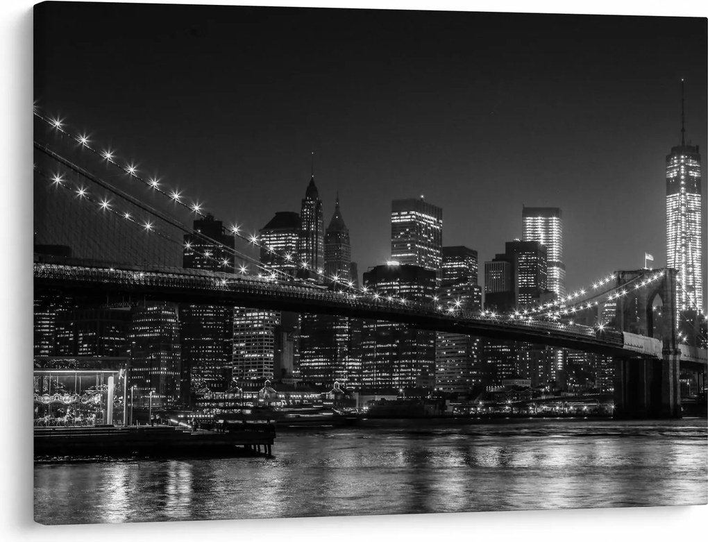 A New York-i Brooklyn-híd képe (70x50 cm)