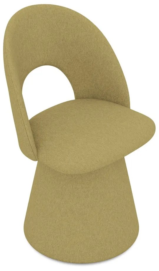 Mustársárga kárpitozott étkezőfotel Kalo – Makamii