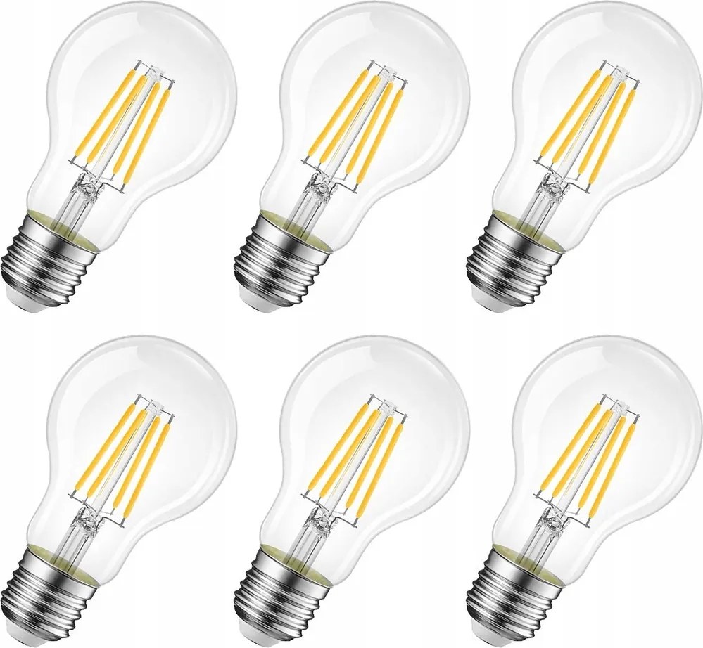E27 Led filament izzó 6W =50W 600lm semleges Nincs villódzás Savineo
