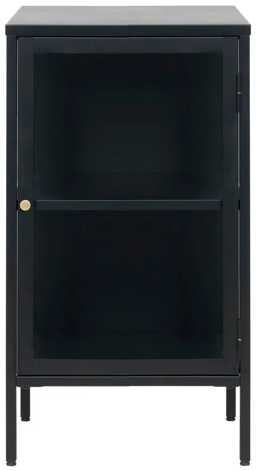 Fekete fém tálalószekrény 45x85 cm Carmel – Unique Furniture